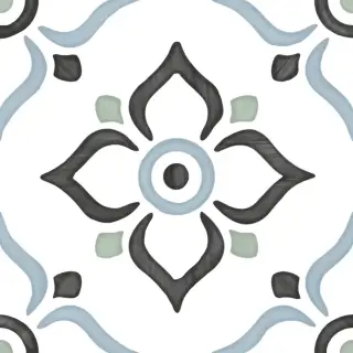 HARMONY TANGER BLUE GARDEN 12.3х12.3 Q-39