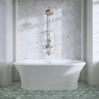 Devon&Devon Kalos Ванна отдельностоящая из материала WHITE-TEC 170х60х88,1 см, цвет белый