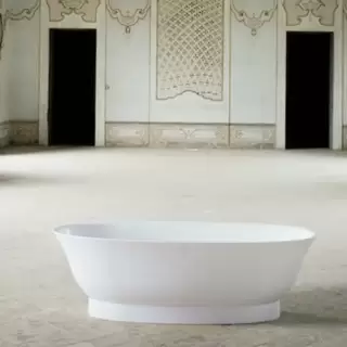 Laufen New Classic Ванна 190x90x58см, отдельностоящая, овальная, материал: Sentec, цвет: белый