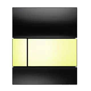 TECE TECEsquare Urinal Панель смыва для писсуара, стекло черное, цвет: золото