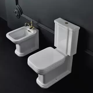 Kerasan Waldorf Унитаз-моноблок 68х36,7см, фурнитура хром