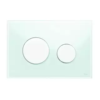 TECEloop Панель смыва, цвет: стекло зеленое/белый.