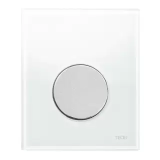 TECE TECEloop Urinal Панель смыва для писсуара, стекло белое, цвет: хром матовый