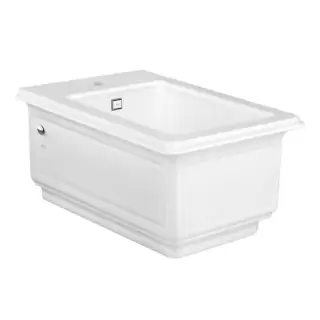 Gessi Eleganza Биде подвесное 56х39см., с 1 отверстием под смеситель, с сифоном, цвет: белый