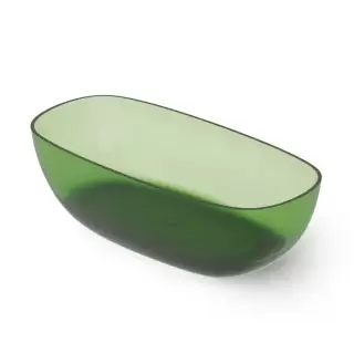 Dea Design Modern Ванна 180х85х54см., отдельностоящая, Glasstech, прозрачная смола, цвет: Emerald R3
