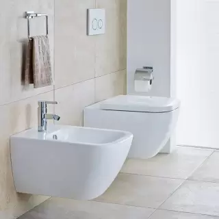 Duravit Viu Биде подвесное 37х57см.,  с 1 отв под смеситель, цвет: белый