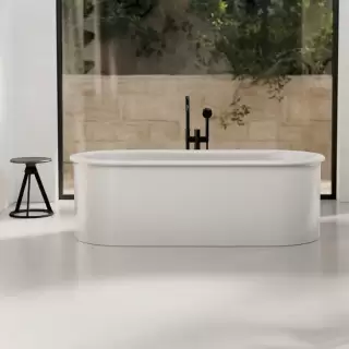 BETTE Suno Oval Ванна отдельностоящая 177&times;77см, с шумоизоляцией и экраном, цвет: белый