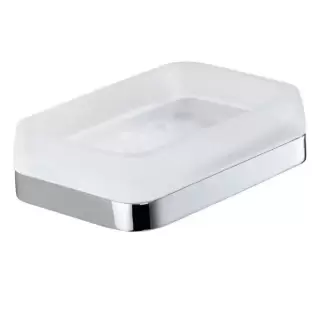 Colombo Time Мыльница подвесная, цвет: хром/матовое стекло