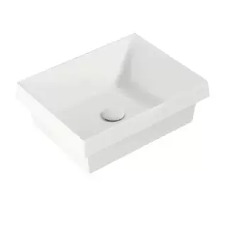 Simas Agile Раковина встраиваемая сверху, 45x36,5xh15см, без отв., без перелива, цвет белый