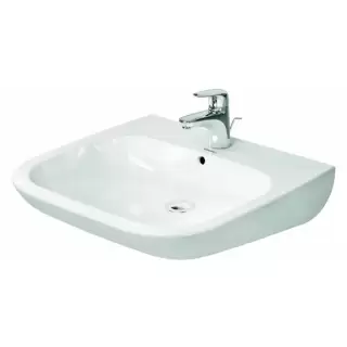 Duravit D-Code Раковина с перел., с 1 отв. под смес., 60х55см., цвет: белый