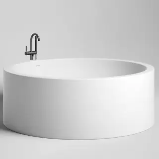 Salini Isola Ванна отдельностоящая 200x200x71 cм со встроенным сливом-переливом, каркасом, цвет: белый глянцевый
