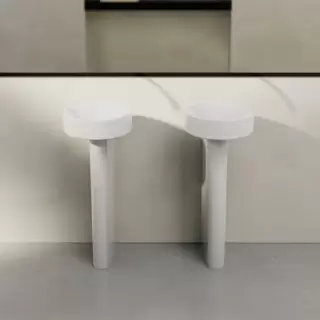 BETTE Suno Pedestal Раковина напольная 34x84cм, без отв., цвет: белый