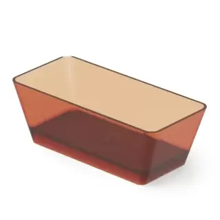 Dea Design Modern Ванна 150х68х56см., отдельностоящая, Glasstech, прозрачная смола, цвет: Sunset R1