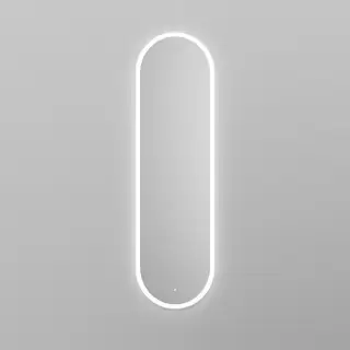 Salini Armonia Зеркало для ванны 45х158.5х2.5см., фоновая и фронтальная подсветка 3в1, сенсорный выключатель, крепления, без подогрева