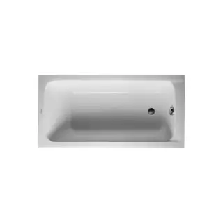 Duravit D-Code  Ванна акриловая 150х75x40см, встраиваемая, с 1 наклоном для спины, выпуск в зоне ног, цвет: белый