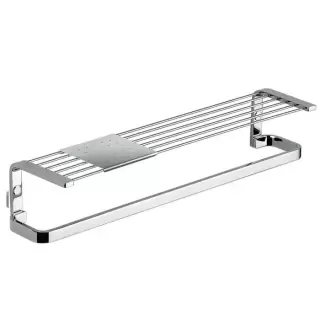 Colombo Time Полочка с полотенцедержателем 44.5см, цвет: хром