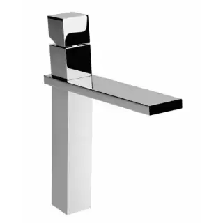 Bossini Cube Смеситель для раковины, на 1 отв., высокий с заглушкой 1&rdquo;1/4, цвет: хром