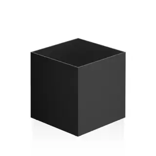 Decor Walther DW 365 Бокс универсальный 8.5x8.5x9см, настольный, цвет: черный матовый