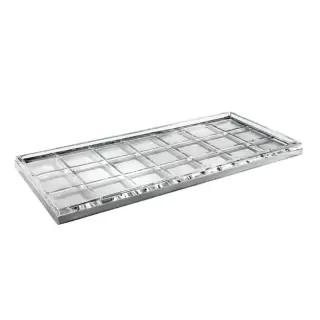 3SC Palace Лоток универсальный, настольный, цвет: мрамор Emperador dark/никель сатинированный матовый