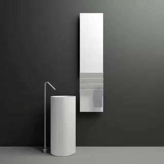 Antrax Flaps B Полотенцесушитель электрический H201xL35 см, 600 Вт, цвет: белый матовый