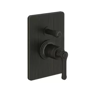 Gessi Venti20 Смеситель для душа, встраиваемый, с переключателем на 2 положения, внешняя часть, цвет: Aged Bronze