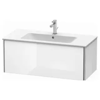 Duravit XSquare Тумба подвесная, 101х47.8х40см, с раковиной, с 1 выдв ящик, цвет: белый глянц