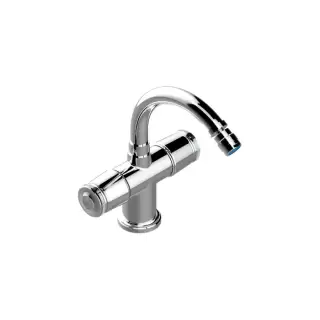 THG CORVAIR FIOR DI BOSCO Смеситель для биде на 1 отверстие, 2-х вентильный, с донным клапаном, цвет: хром