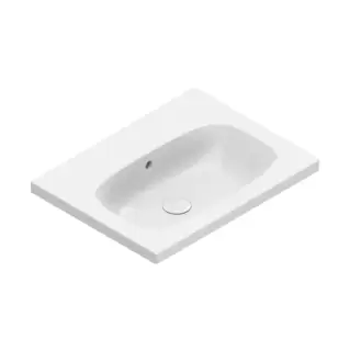 Catalano Alvea Раковина 60x46см., подвесная или на мебель, без отв., цвет: белый глянцевый