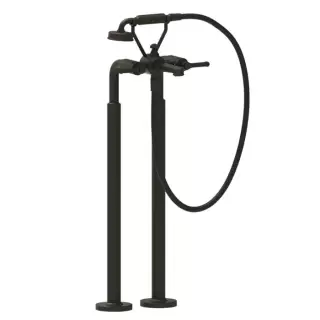 Gessi Venti20 Смеситель для ванны, напольный, с ручным душем и шлангом 150см., цвет: Aged Bronze