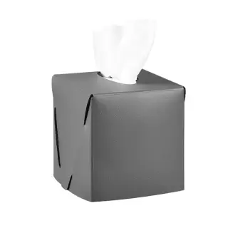 Colombo Adj Салфетница Kleenex, 12x12H12 см, цвет: серый/черный