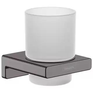 Hansgrohe AddStoris Стакан для зубных щеток, цвет: шлифованный черный хром