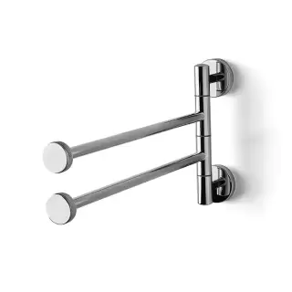 3SC Ribbon Полотенцедержатель двойной, поворотный, плечо 35см, цвет: хром