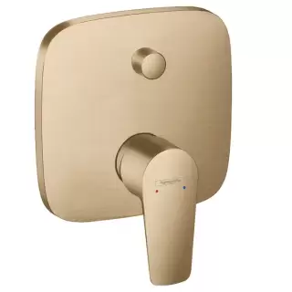 Hansgrohe Talis E Смеситель для ванны, встраиваемый, с переключателем потоков, внешняя часть, цвет: шлифованная бронза