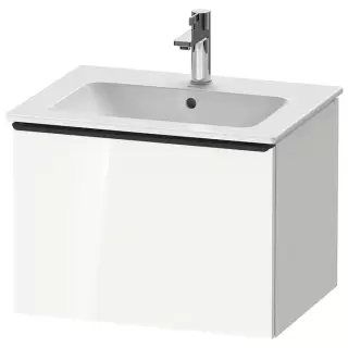 Duravit D-Neo Тумбочка подвесная 61х44x46.2см., раковина, 1 ящик, цвет: белый высокоглянцевый