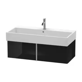 Duravit VA Тумба подвесная, 98.4x43.1х29.8см., с раковиной, 1 выдв.ящик, цвет: черный глянцевый
