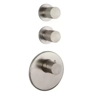 Fima Carlo Frattini Spillo Steel F3083X2INOX Смеситель для душа встроенный, термостатический, 2 запорных вентиля, внутренняя часть (F2462) в комплекте, цвет: INOX