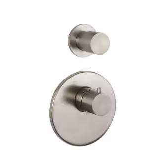 Fima Carlo Frattini Spillo Steel F3083X1INOX Смеситель для душа встроенный, термостатический, 1 запорный вентиль, внутренняя часть (F2461) в комплекте, цвет: INOX