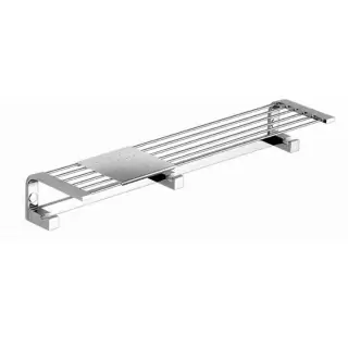 Colombo Time Полка 41.5см металлическая с 3 крючками, цвет: хром