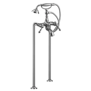 Carlo Frattini Epoque, Смеситель напольный для ванны с душевым комплектом, цвет: Хром