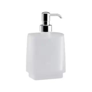 Colombo Time Дозатор для жидкого мыла, настольный, цвет хром/матовое стекло