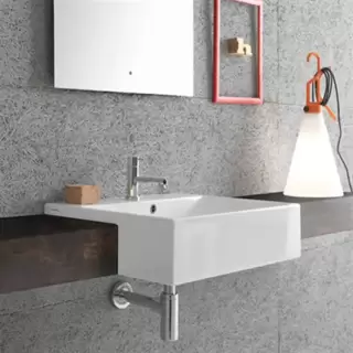 Globo Forty3 Раковина 55х47х15 см, 1 отв., цвет: белый