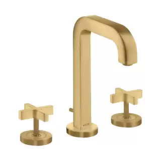 Axor Citterio Смеситель для раковины 170, на 3 отв., с донным клапаном, цвет: шлифованное золото
