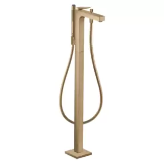Axor Citterio Смеситель для ванны, напольный, с ручным душем, текстура, цвет: шлифованная бронза