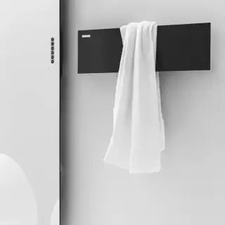 Antrax Tavoletta Полотенцедержатель электрический 80x18H см, цвет: черный матовый