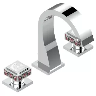 THG Masque de Femme Solaire Смеситель для раковины, 3 отв., цвет: хром