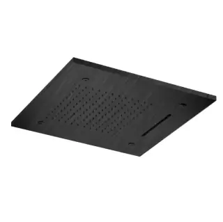 Almar Built-in Встраиваемый верхний душ 48,9х48,9 см, 3 типа струи, цвет: черный металл брашированный PVD