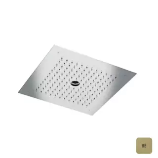 Almar Built-in Встраиваемый верхний душ 38х38 см, 2 типа струи, цвет: латунь брашированная PVD