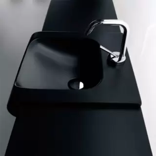 Kerasan Inka Project Раковина 60х40 см, 1 отв., цвет: черный глянцевый