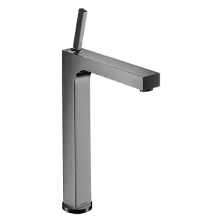 Axor Citterio Смеситель для раковины 280, на 1 отв., с донным клапаном, высокий, цвет: полированный черный хром