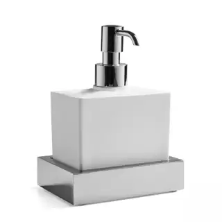 3SC SK 3.0 Дозатор настольный, композит Solid Surface, цвет: белый/хром